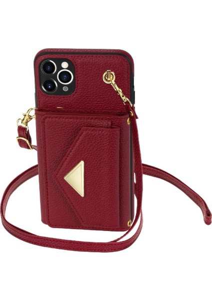 IPhone 11 Pro Akordeon Kart Cüzdan Kılıf Crossbody Kayışı ile Uyumlu (Yurt Dışından) modelleri