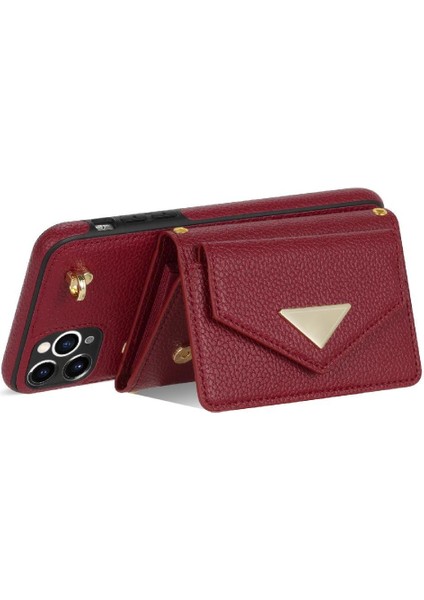 IPhone 11 Pro Akordeon Kart Cüzdan Kılıf Crossbody Kayışı ile Uyumlu (Yurt Dışından) fırsatları