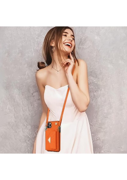 IPhone 11 Pro Akordeon Kart Cüzdan Kılıf Crossbody Kayışı ile Uyumlu (Yurt Dışından) fiyatları