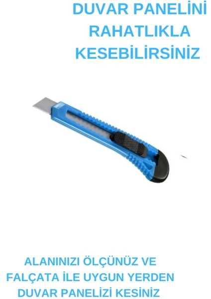 Duvar Paneli Uygulama seti 1 Adet Keçeli Ragle 1 Adet Falçata Pratik Duvar Paneli Kağıdı Folyo Seti fırsatları
