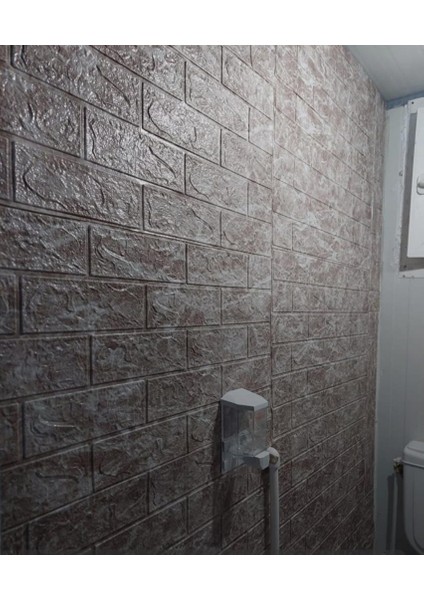 Kendinden Yapışkanlı Salon Antre Mutfak Kaplama Bej Tuğla Duvar Kağıdı Paneli 70X38CM 1 Adet NW125 indirimleri