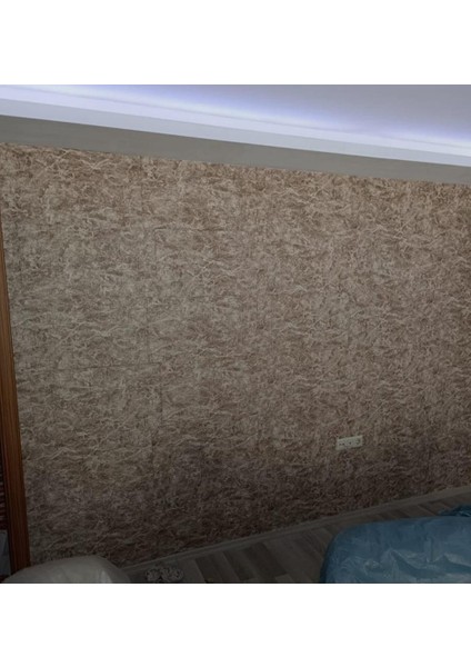 Kendinden Yapışkanlı Salon Antre Mutfak Kaplama Bej Tuğla Duvar Kağıdı Paneli 70X38CM 1 Adet NW125