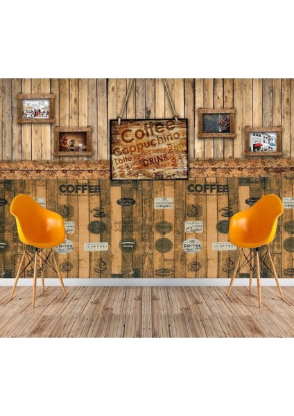 Kendinden Yapışkanlı Kahve Köşesi Mutfak Salon Kafe Duvar Kağıdı Paneli 70X70CM 1 Adet NW171