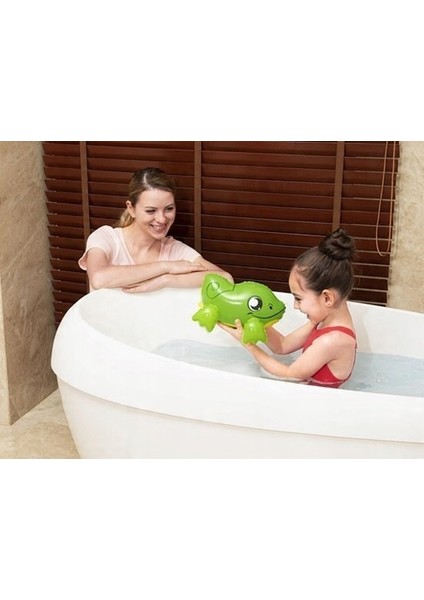 Şişme Su Oyuncağı Timsah - Çocuk Şişme Su Oyunu - Pofuduk Şişme Su Oyuncağı - Çocuk Deniz Oyuncağı - Banyo Oyuncağı 1 ADET