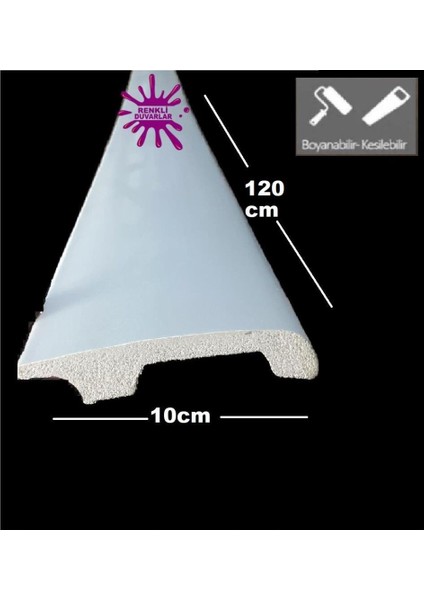 10CMX120CM Beyaz Icon Pvc Çıta Parke Süpürgelik Kenar Çıtalama Dekoratif Ev Süpürgelik 1 Boy 120CM