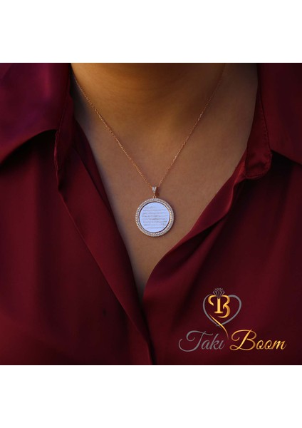 Dualı Kolye Beyaz Taşlı Ayetel Kürsi Gümüş Kolye fiyatları