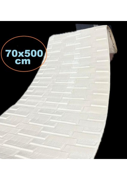 70X500CM 1 Adet 3,5 M2 Alan Kaplar Kendinden Yapışkanlı Beyaz Opak Ev Ofis Duvar Paneli Kağıdı NW55