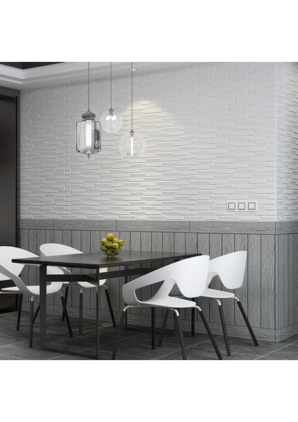 70X500CM 1 Adet 3,5 M2 Alan Kaplar Kendinden Yapışkanlı Beyaz Opak Ev Ofis Duvar Paneli Kağıdı NW55