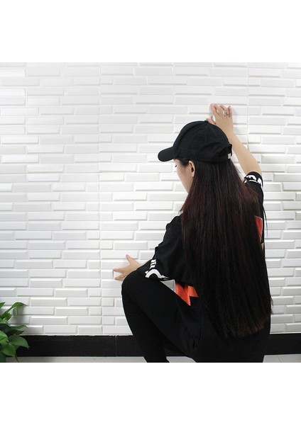 70X500CM 1 Adet 3,5 M2 Alan Kaplar Kendinden Yapışkanlı Beyaz Opak Ev Ofis Duvar Paneli Kağıdı NW55