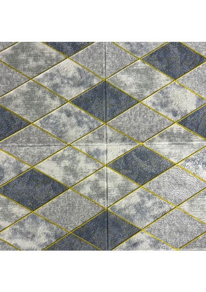 Kendinden Yapışkanlı 3D Modern Baklava Desen Salon Mutfak Duvar Kağıdı Paneli 70X35CM 1 Adet NW157