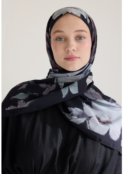 Soft Garden Desen Şal Siyah fiyatları