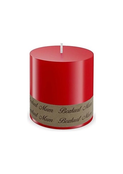 Kütük Mum - 7x7 Cm