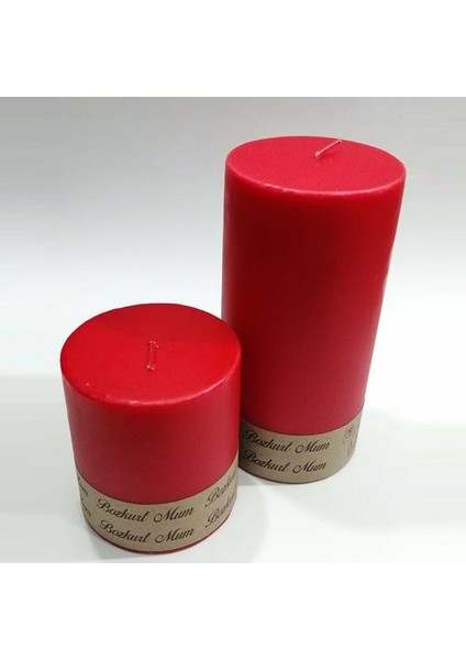 Kütük Mum - 7x7 Cm modelleri