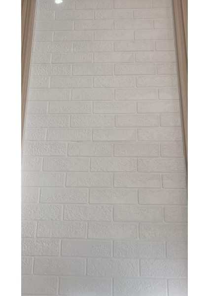 70X70CM 1 Adet Yapışkanlı Dekoratif Tuğla Desen Beyaz Tezgah Arası Salon Duvar Kağıdı Paneli NW168 fiyatları