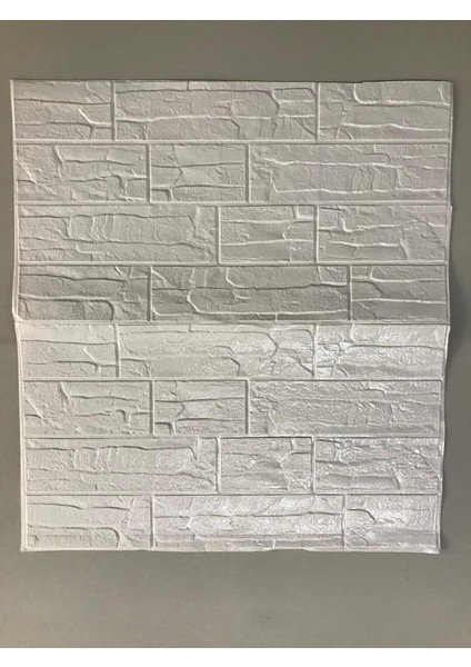 70X70CM 1 Adet Yapışkanlı Pratik Naturel Kayrak Desen Beyaz Karavan Salon Duvar Kağıdı Paneli NW170 fırsatları
