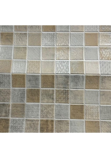 70X70CM 1 Adet Yapışkanlı Dekoratif Küp Desen Renkli Tezgah Arası Salon Duvar Kağıdı Paneli NW167