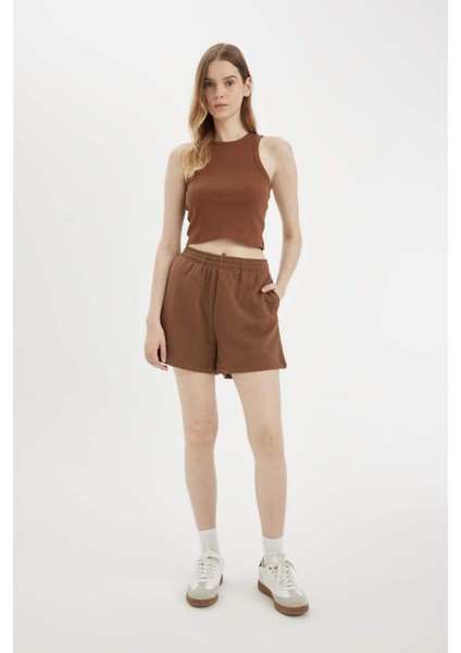 Regular Fit Beli Lastikli Basic Düz Şort Z5071AZ24SM modelleri
