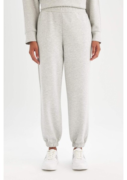 Fit Jogger Eşofman Altı Oversize Geniş Kalıp Cepli Standart Boy Skuba Dalgıç Kumaş Z6694AZ24AU