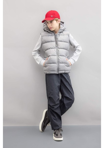 Erkek Çocuk Su İtici Kapüşonlu Fermuarlı Şişme Yelek C4334A824AU fiyatları