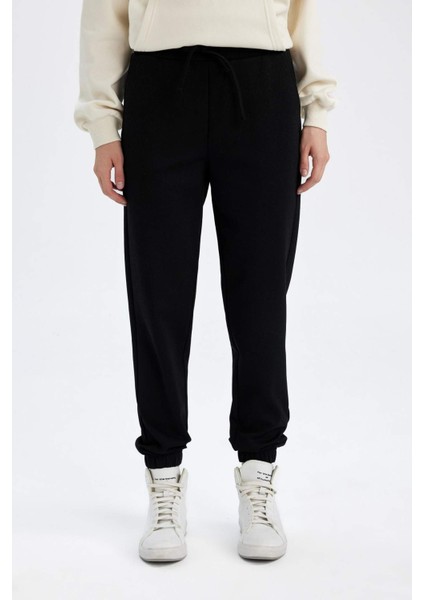 Regular Fit Jogger Eşofman Altı Beli Paçası Lastikli Cepli Uzun Boy S8381AZ24WN