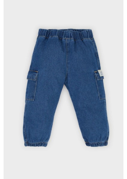 Erkek Bebek Esnek Bantlı Paça Jean Pantolon D7769A525SP modelleri