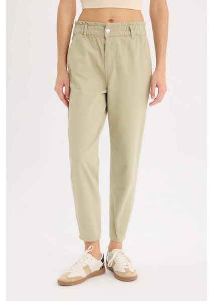 Paperbag Gabardin Kumaş Pantolon Standart Paça Cepli S2790AZ25SP