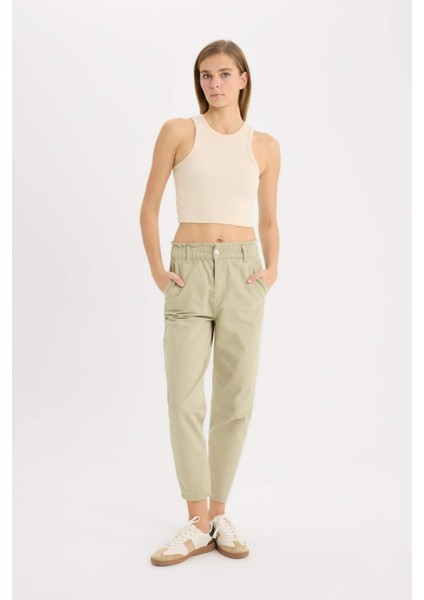 Paperbag Gabardin Kumaş Pantolon Standart Paça Cepli S2790AZ25SP fırsatları