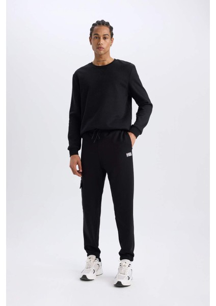 Fit NBA Brooklyn Nets Jogger Eşofman Altı Standart Fit Cepli Skuba Dalgıç Kumaş Beli Bağcıklı Lastikli Paça D8677AX25SP fırsatları