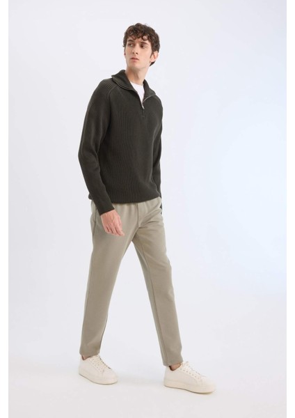 Jogger Pantolon Esnek Basic Düz Beli Bağcıklı Cepli Düz Paça C6022AX25SP