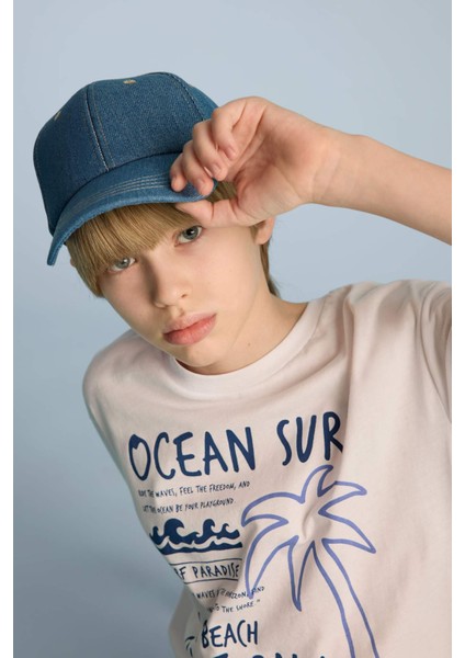 Erkek Çocuk Jean Cap Şapka B7894A825SM