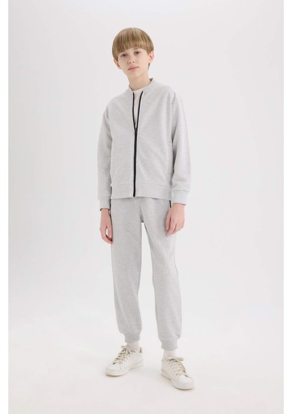 Erkek Çocuk Kolej Yaka Bomber Pike Cardigan D8553A825SP