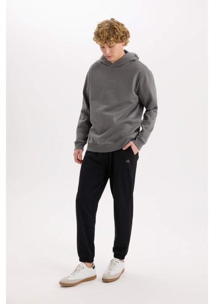 Regular Fit Eşofman Altı Cepli Basic Düz Beli Bağcıklı Lastikli Paça D4416AX25SP
