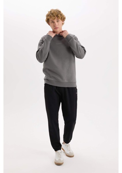 Regular Fit Eşofman Altı Cepli Basic Düz Beli Bağcıklı Lastikli Paça D4416AX25SP