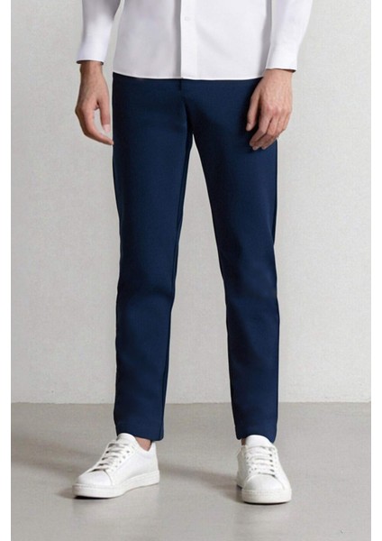 Tailored Fit Normal Kesim Düz Paça Her Yöne Esneyen Yazlık Kumaş Pantolon C7508AX25SP