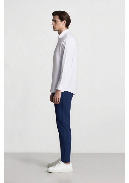 Tailored Fit Normal Kesim Düz Paça Her Yöne Esneyen Yazlık Kumaş Pantolon C7508AX25SP
