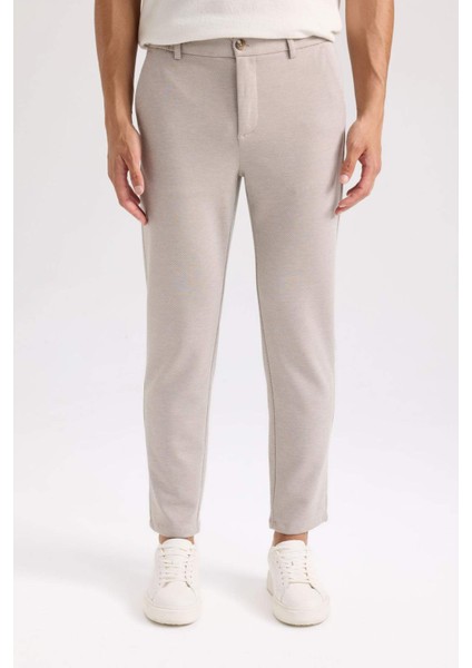 Jogger Yazlık Kumaş Pantolon Basic Düz Cepli Düz Paça D3695AX24AU