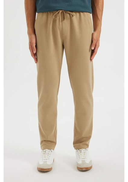 Jogger Pantolon Basic Düz Beli Bağcıklı Cepli Düz Paça C6022AX24AU