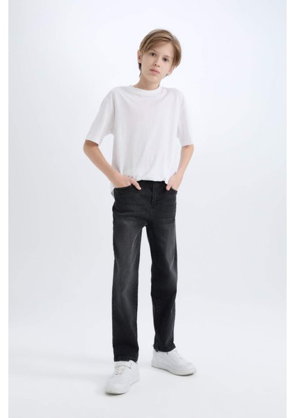 Erkek Çocuk Straight Fit Basic Düz Jean Pantolon C7230A825SM