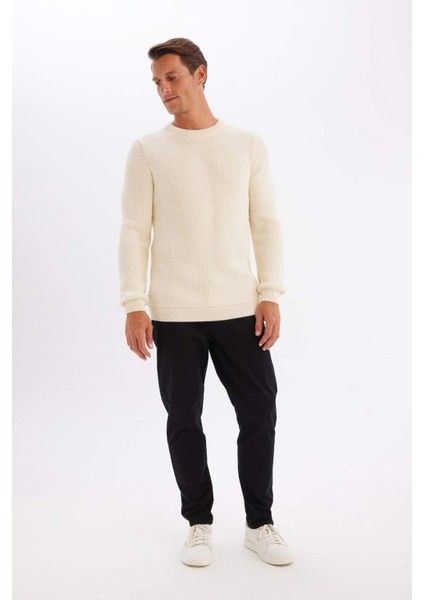 Chino Kanvas Pantolon Tapered Fit Normal Kesim Cepli C9443AX24AU