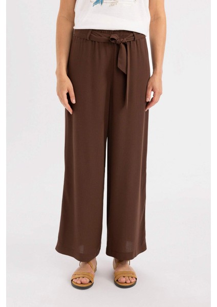 Culotte Geniş Paça Krinkıl Viskon Kapri C9565AX24SM