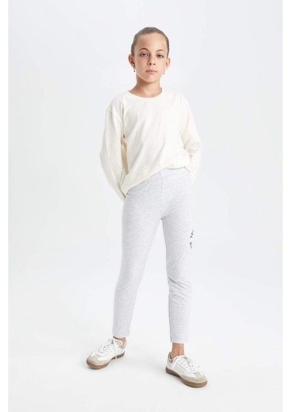 Kız Çocuk Standart Boy Baskılı Tayt C5366A824SM