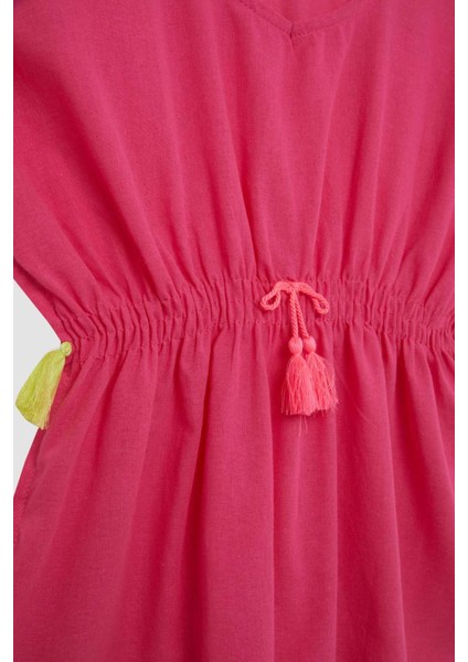 Kız Çocuk Püsküllü Plaj Kimonosu fiyatları