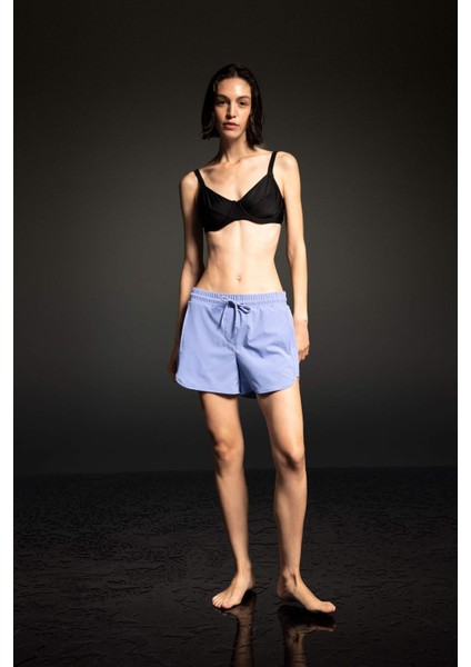 DeFactoFit Slim Fit Esnek Dokulu Deniz Şortu B6571AX24HS