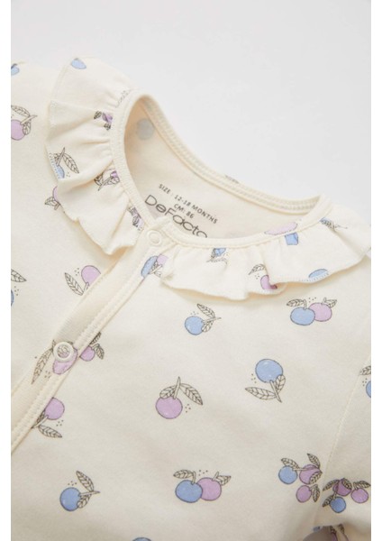 Kız Bebek Yeni Doğan Meyve Desenli Uzun Kollu Tulum C2443A524SP fiyatları