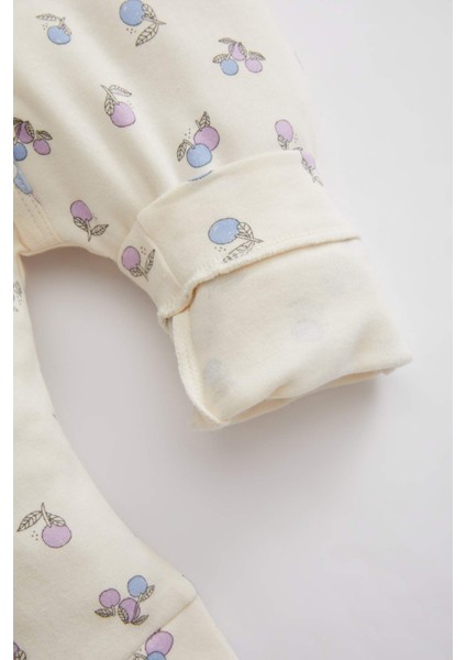 Kız Bebek Yeni Doğan Meyve Desenli Uzun Kollu Tulum C2443A524SP modelleri