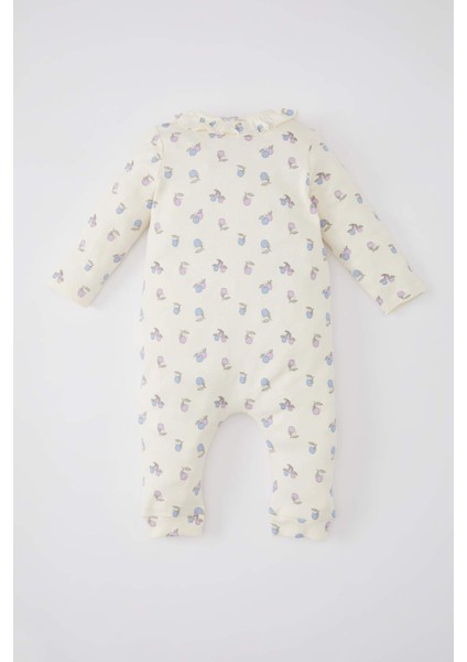 Kız Bebek Yeni Doğan Meyve Desenli Uzun Kollu Tulum C2443A524SP fırsatları