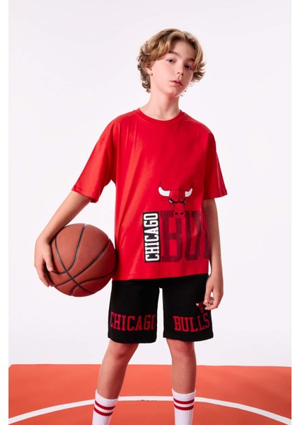 Erkek Çocuk NBA Chicago Bulls Şort C0396A824SM fırsatları