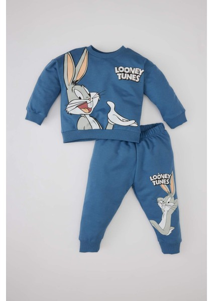 Erkek Bebek Looney Tunes Sweatshirt Eşofman Altı 2'li Takım C2357A524SP