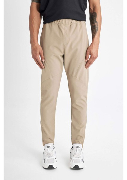 Fit Jogger Eşofman Altı Slim Fit Dar Kesim Dokuma Üç Cepli Fermuarlı Paça B2780AX24SM