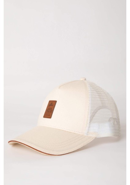 Erkek Etiket Baskılı Dokuma Beyzbol Basketbol Şapkası B7990AX24SM fiyatları